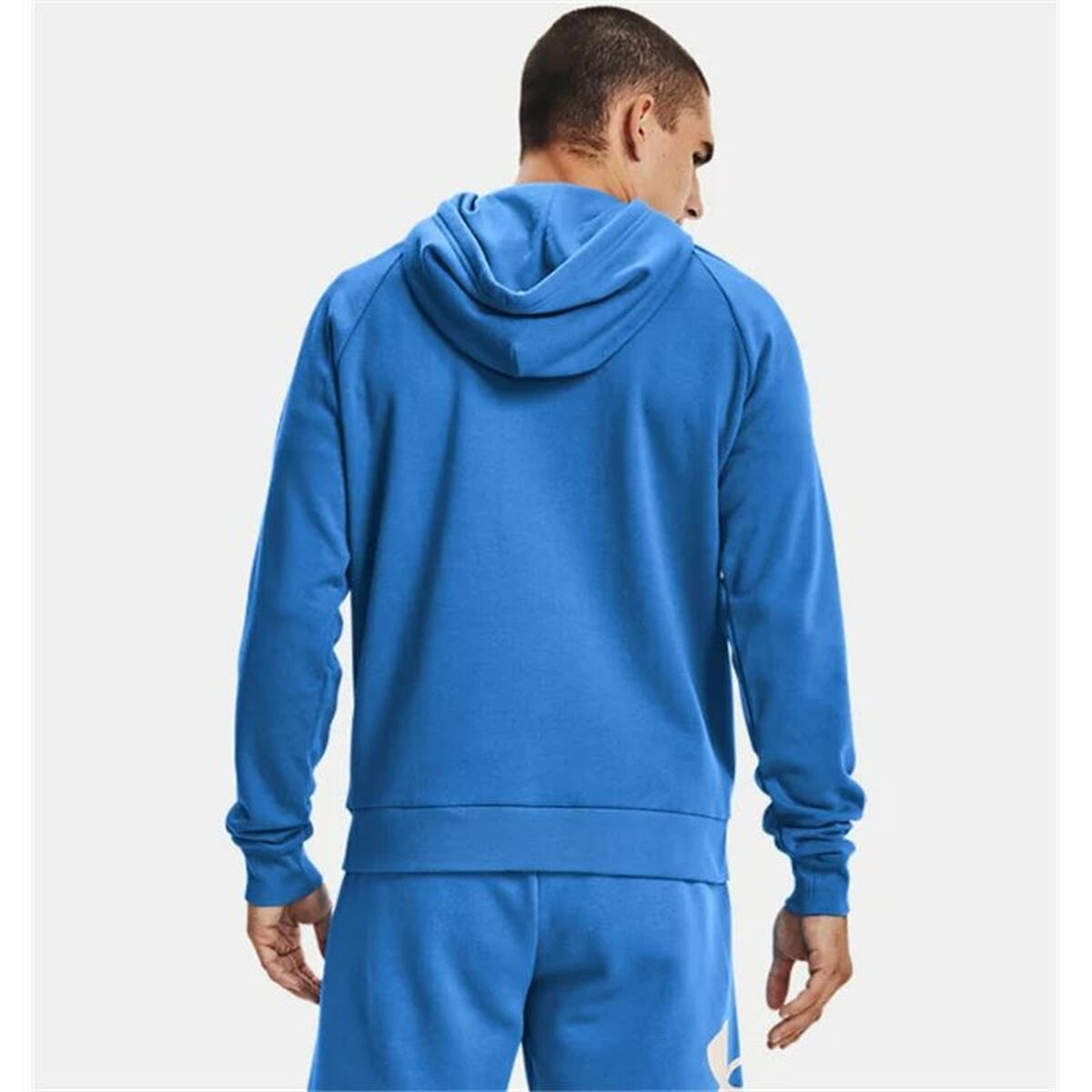 Tröja med huva Herr Under Armour Rival Big Logo Blå - 4