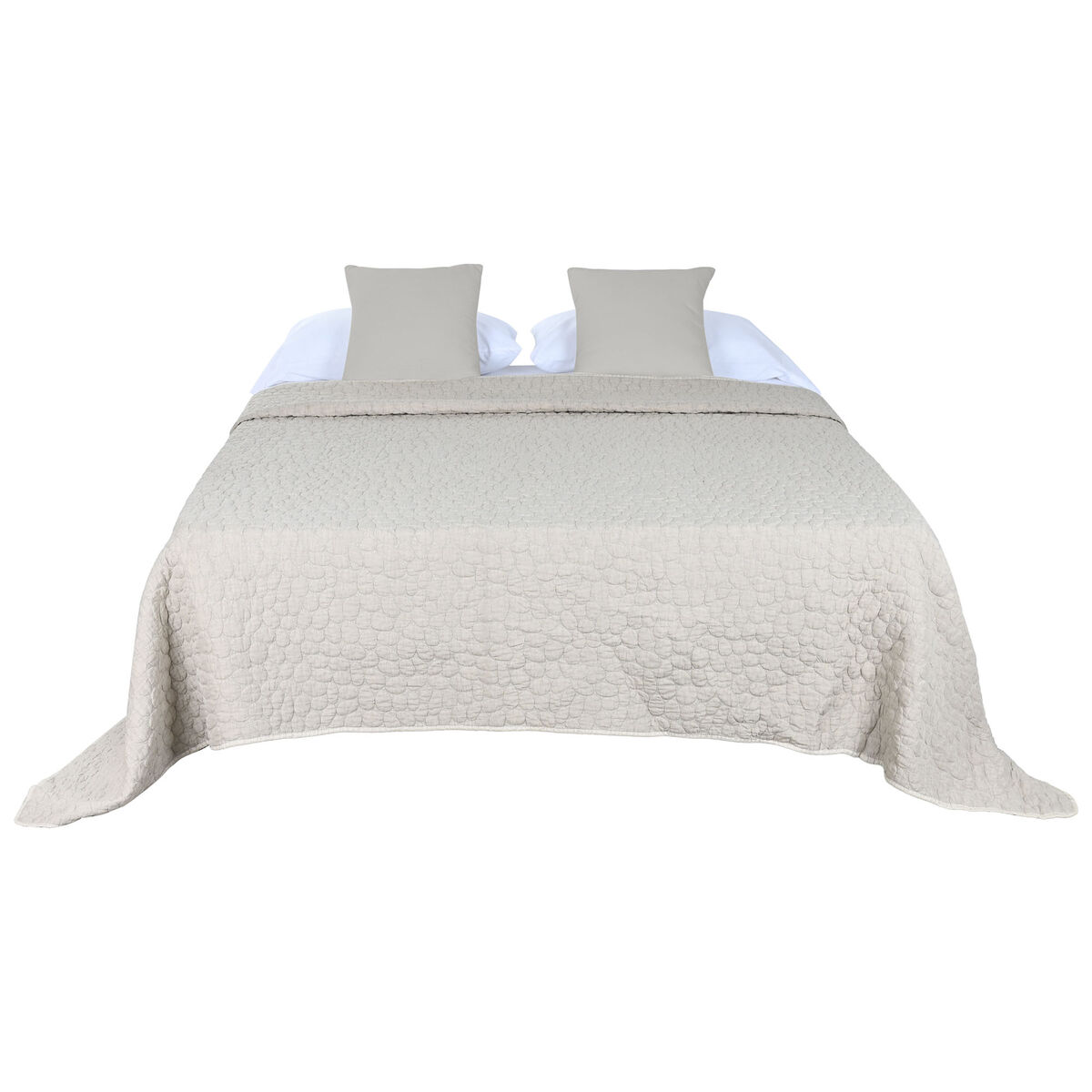 Sängöverdrag Home ESPRIT Beige 240 x 260 cm - 4