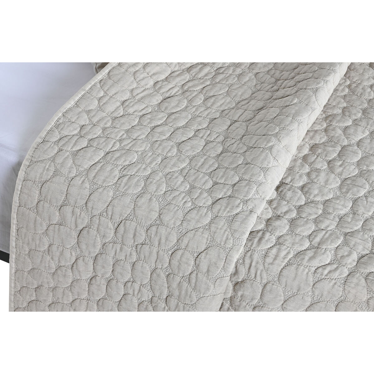 Sängöverdrag Home ESPRIT Beige 240 x 260 cm - 2