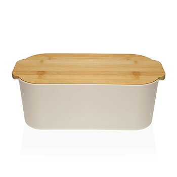 Brödkorg Versa Vit Bambu polypropen 18,5 x 12 x 33 cm