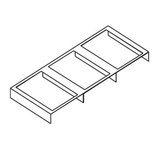 Ram, 3 fack, 1350x580 mm