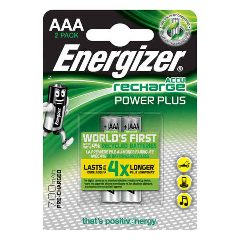 Laddningsbara Batterier Energizer E300626500 AAA HR03 (12 antal)