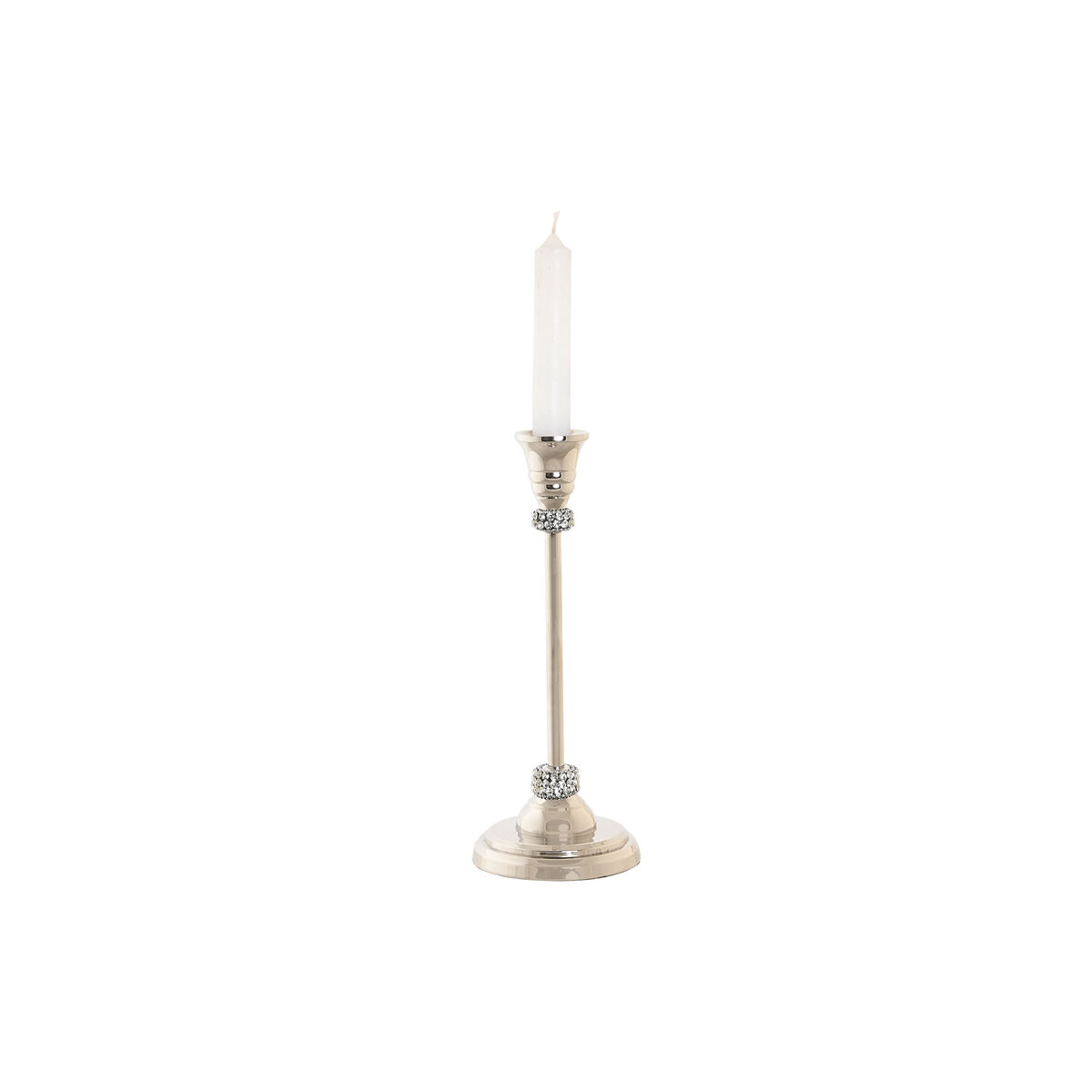 Kandelaber DKD Home Decor Silvrig Aluminium Akryl 10 x 10 x 25 cm Kromad - 2