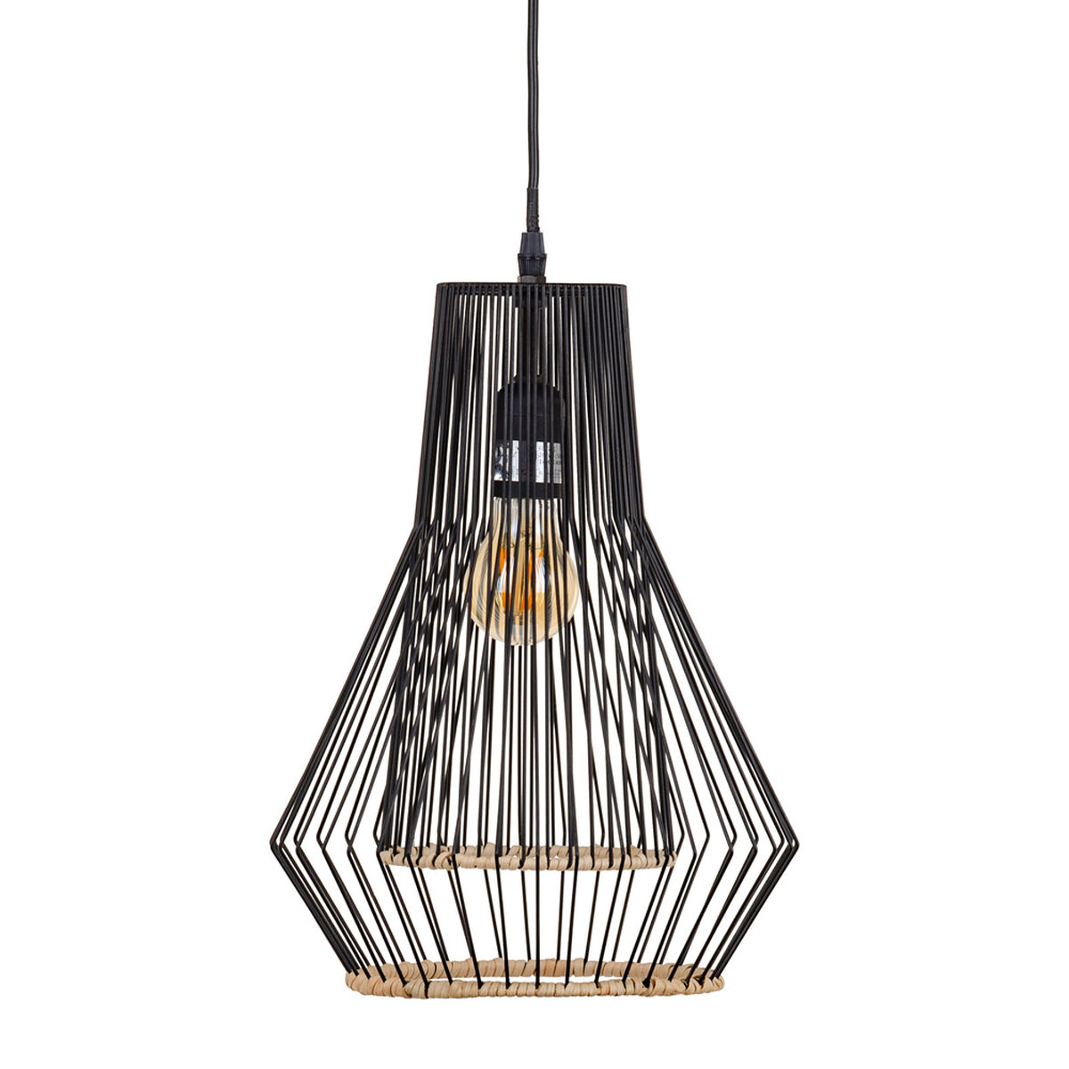 Taklampa 28 x 28 x 36 cm Metall Vit Ø 28 cm