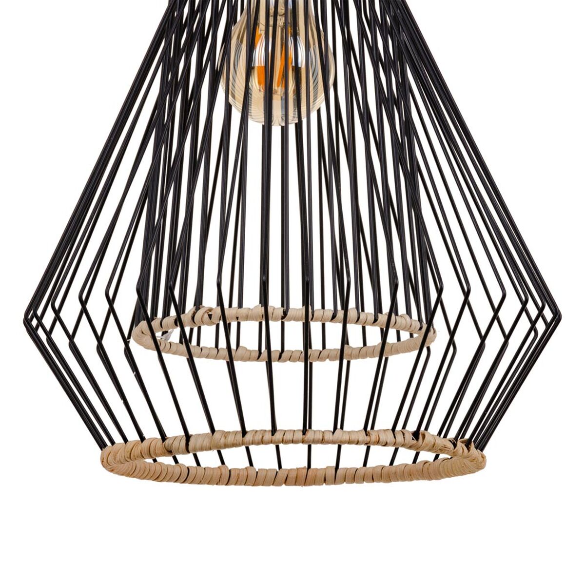 Taklampa 28 x 28 x 36 cm Metall Vit Ø 28 cm - 5