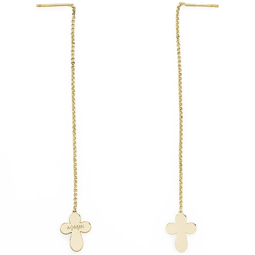Dam örhängen Amen CROCE GOLD Sterlingsilver 925