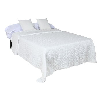 Sängöverdrag Home ESPRIT Vit 240 x 260 cm