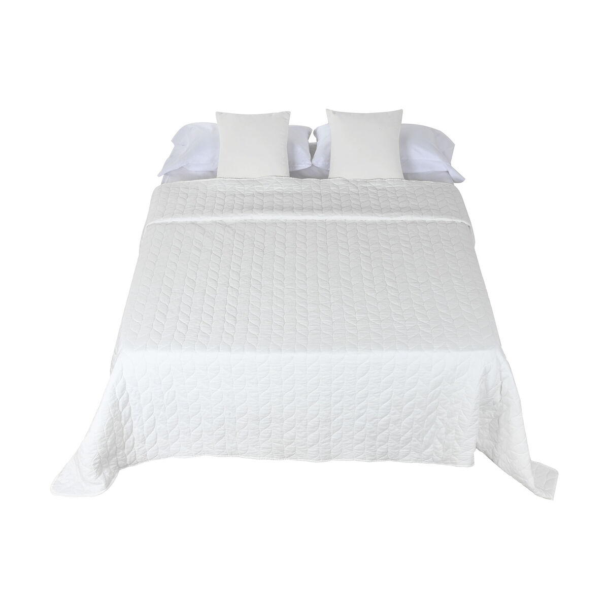 Sängöverdrag Home ESPRIT Vit 240 x 260 cm - 5