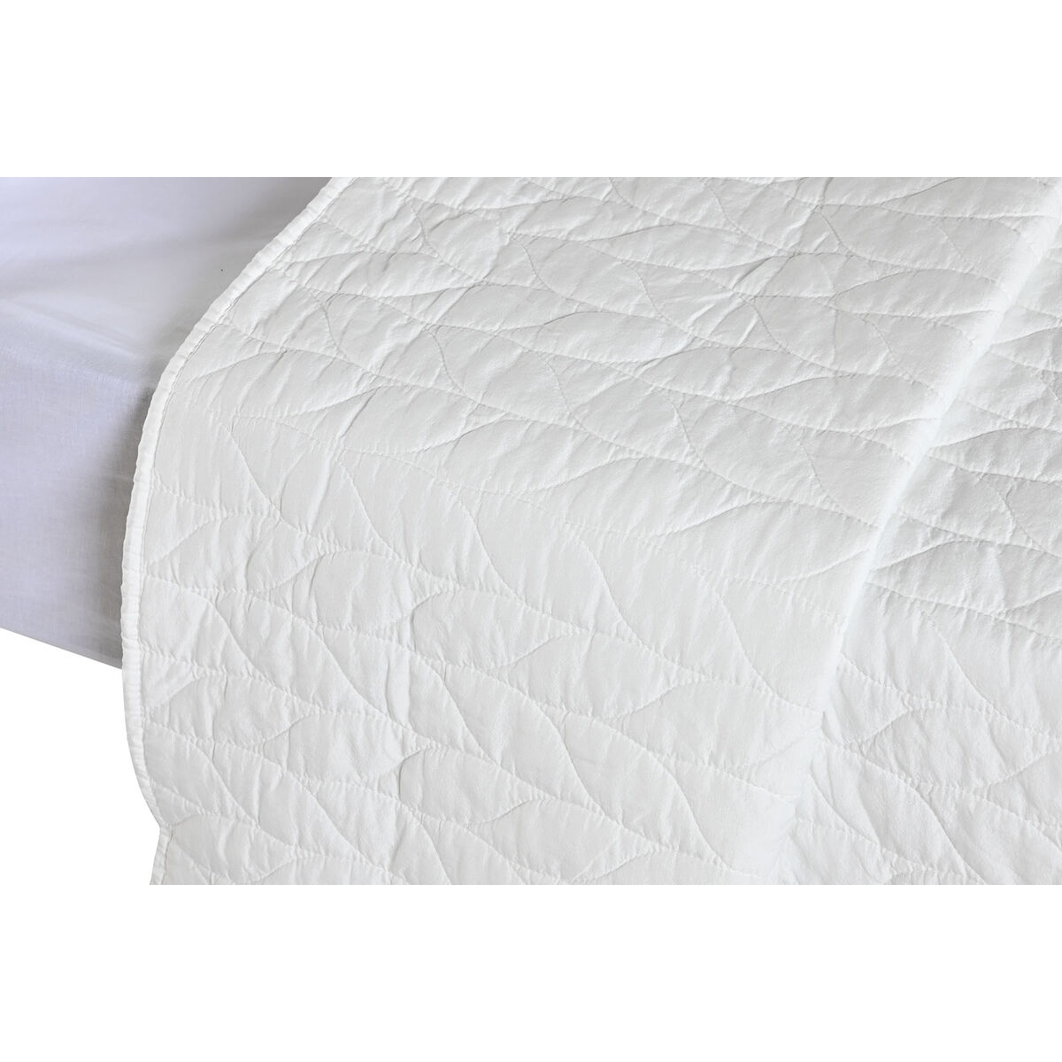 Sängöverdrag Home ESPRIT Vit 240 x 260 cm - 2