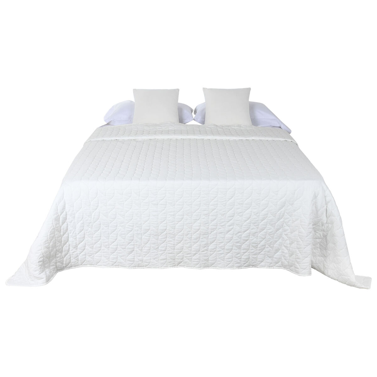 Sängöverdrag Home ESPRIT Vit 240 x 260 cm - 4