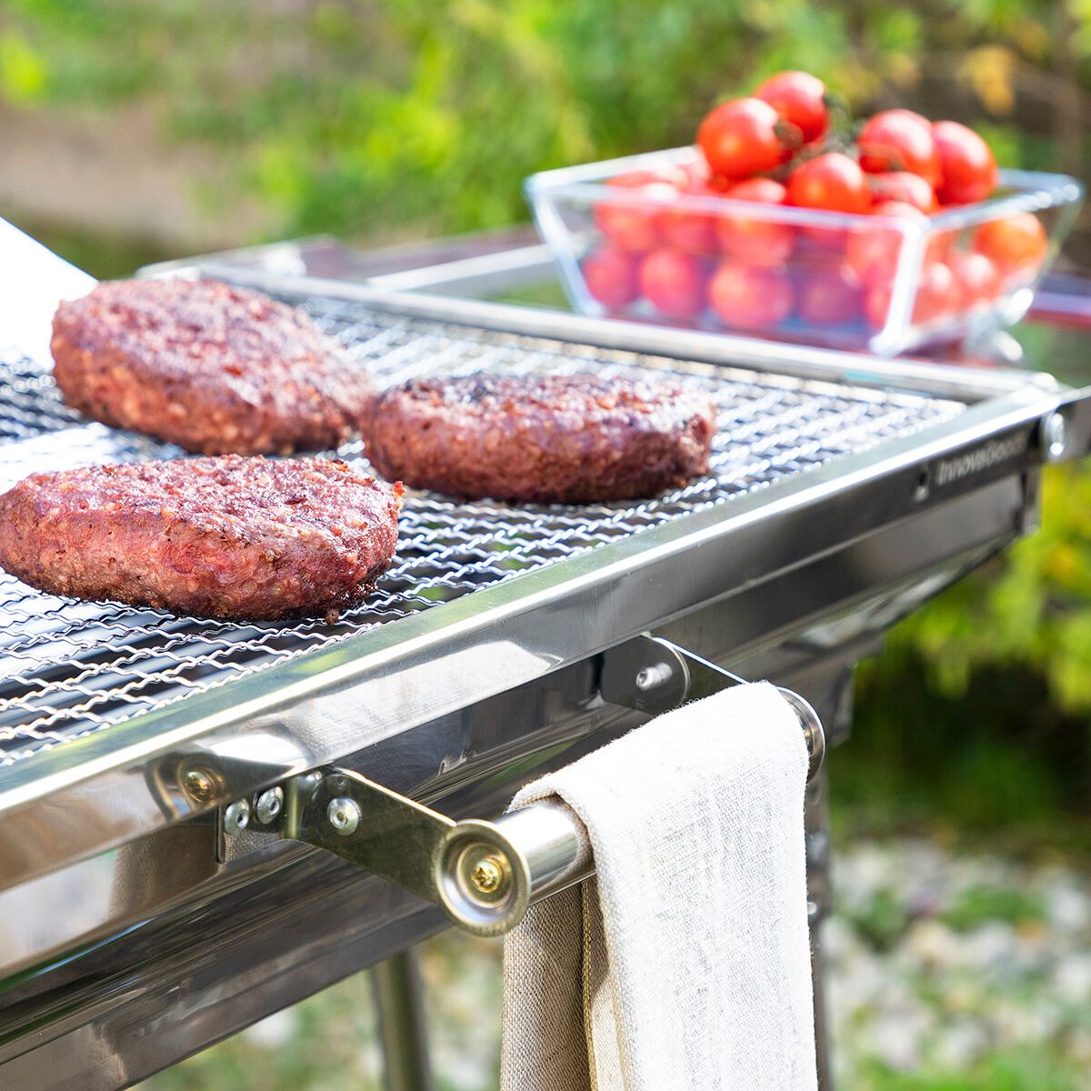 Hopfällbar Kolgrill i Rostfritt Stål ExelQ InnovaGoods - 13