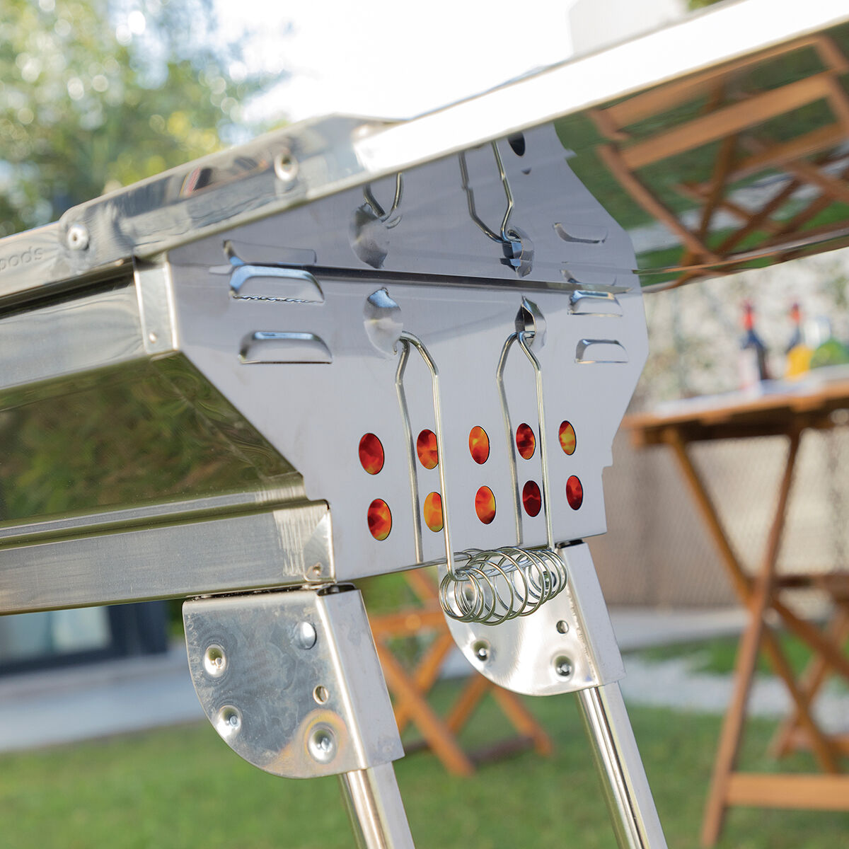 Hopfällbar Kolgrill i Rostfritt Stål ExelQ InnovaGoods - 5