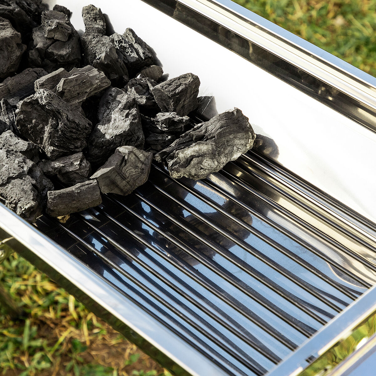 Hopfällbar Kolgrill i Rostfritt Stål ExelQ InnovaGoods - 15