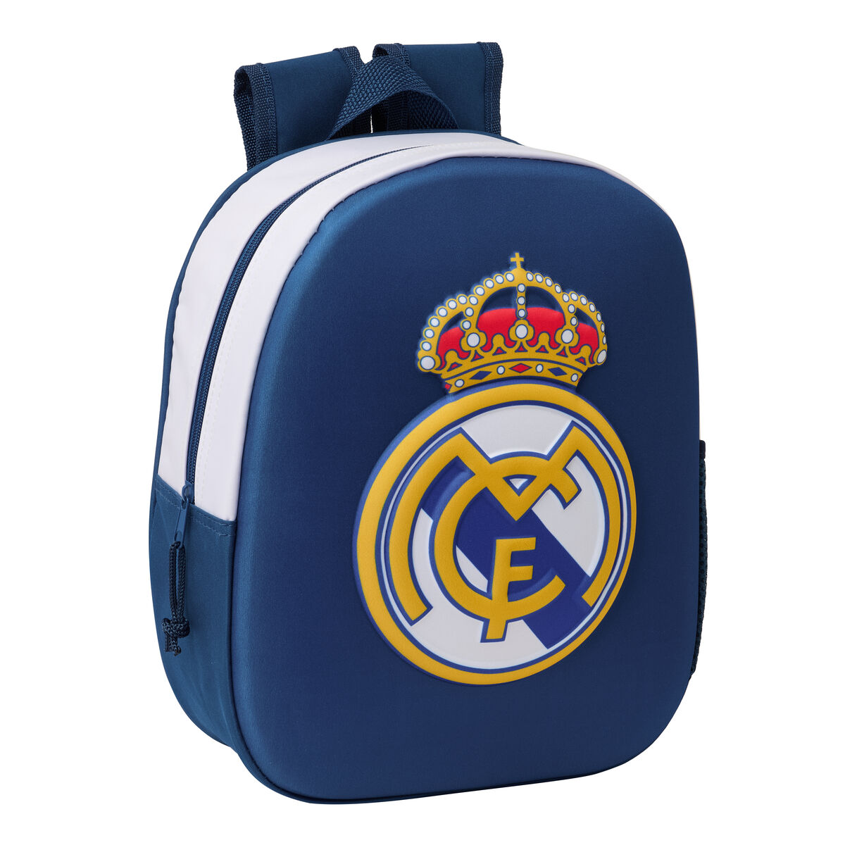 Barnryggsäck Real Madrid C.F. Svart 27 x 33 x 10 cm 3D