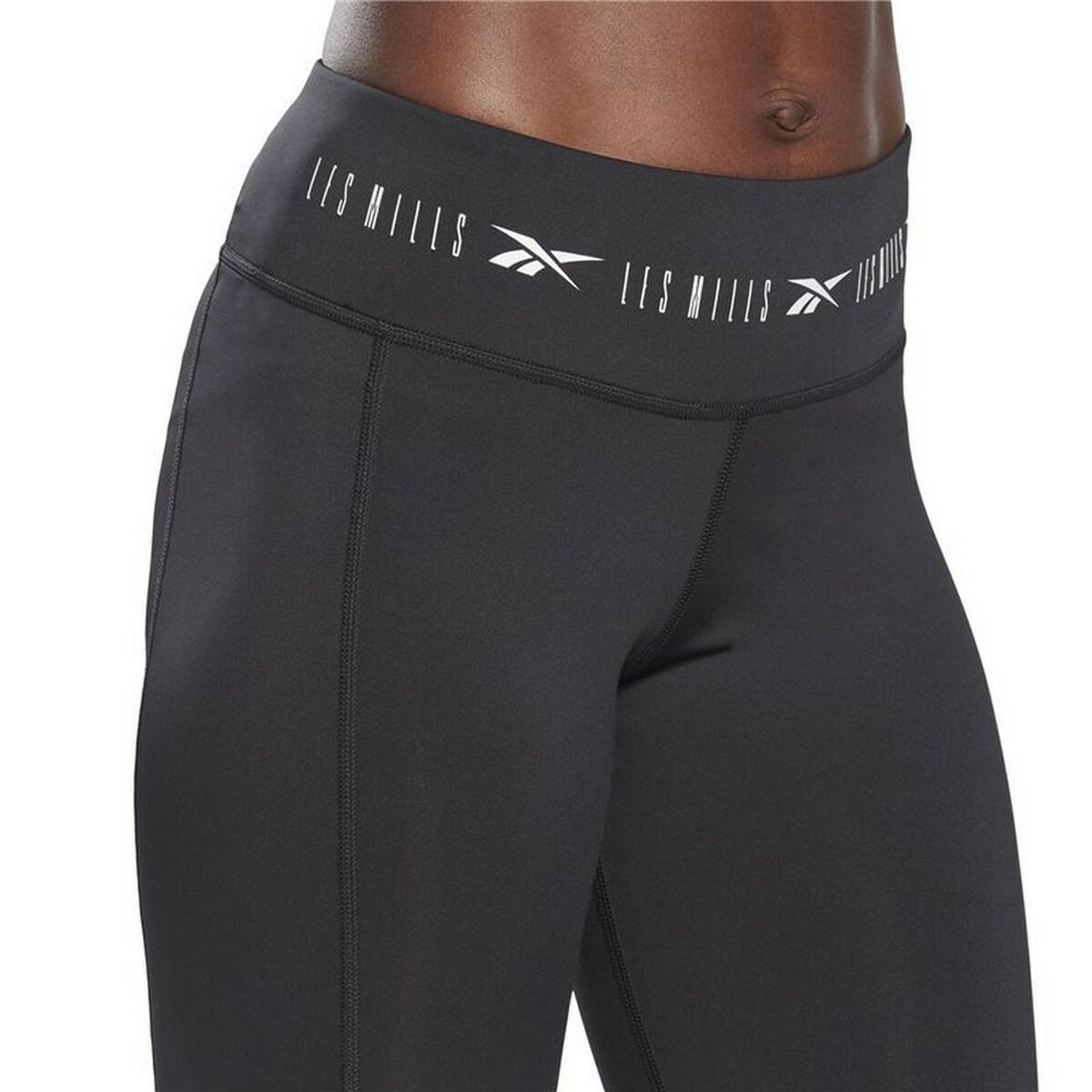 Sport-leggings, Dam Reebok  Les Mills Cykling Svart - 19