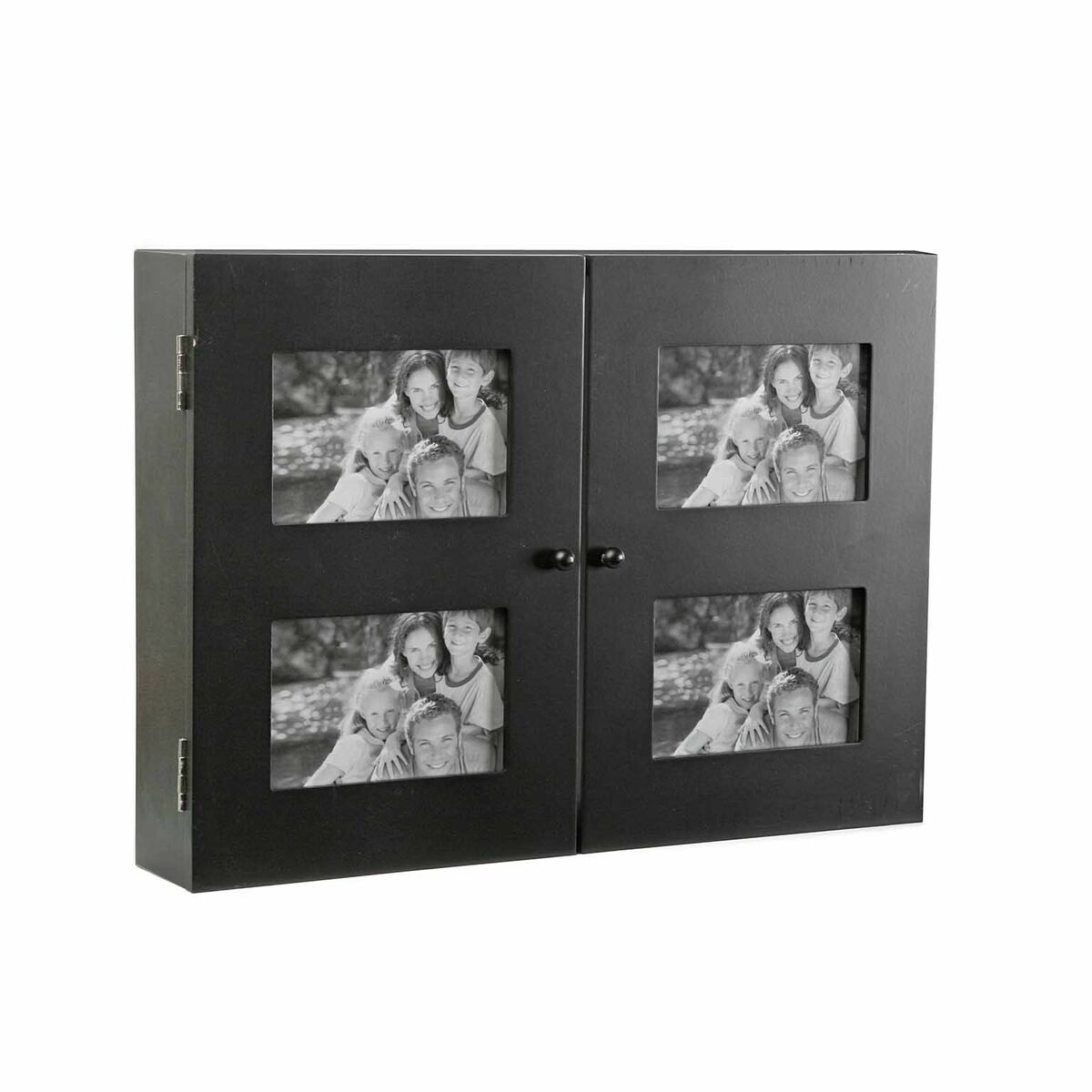 Nyckelskåp Versa   Svart Trä (8,5 x 33 x 46 cm)