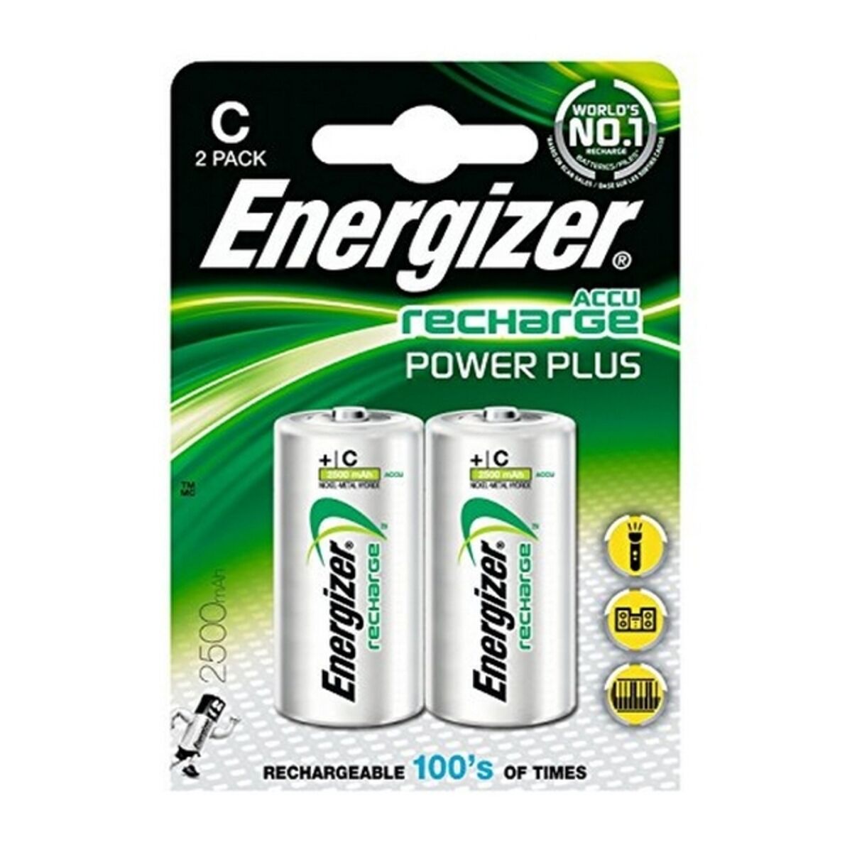 Laddningsbara Batterier Energizer ENGRCC2500 1,2 V C HR14 - 17