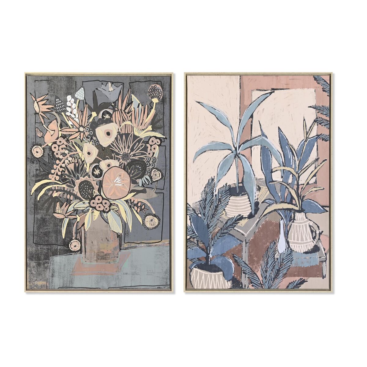 Kanvas DKD Home Decor polystyren Kanvas 84 x 4,5 x 124 cm