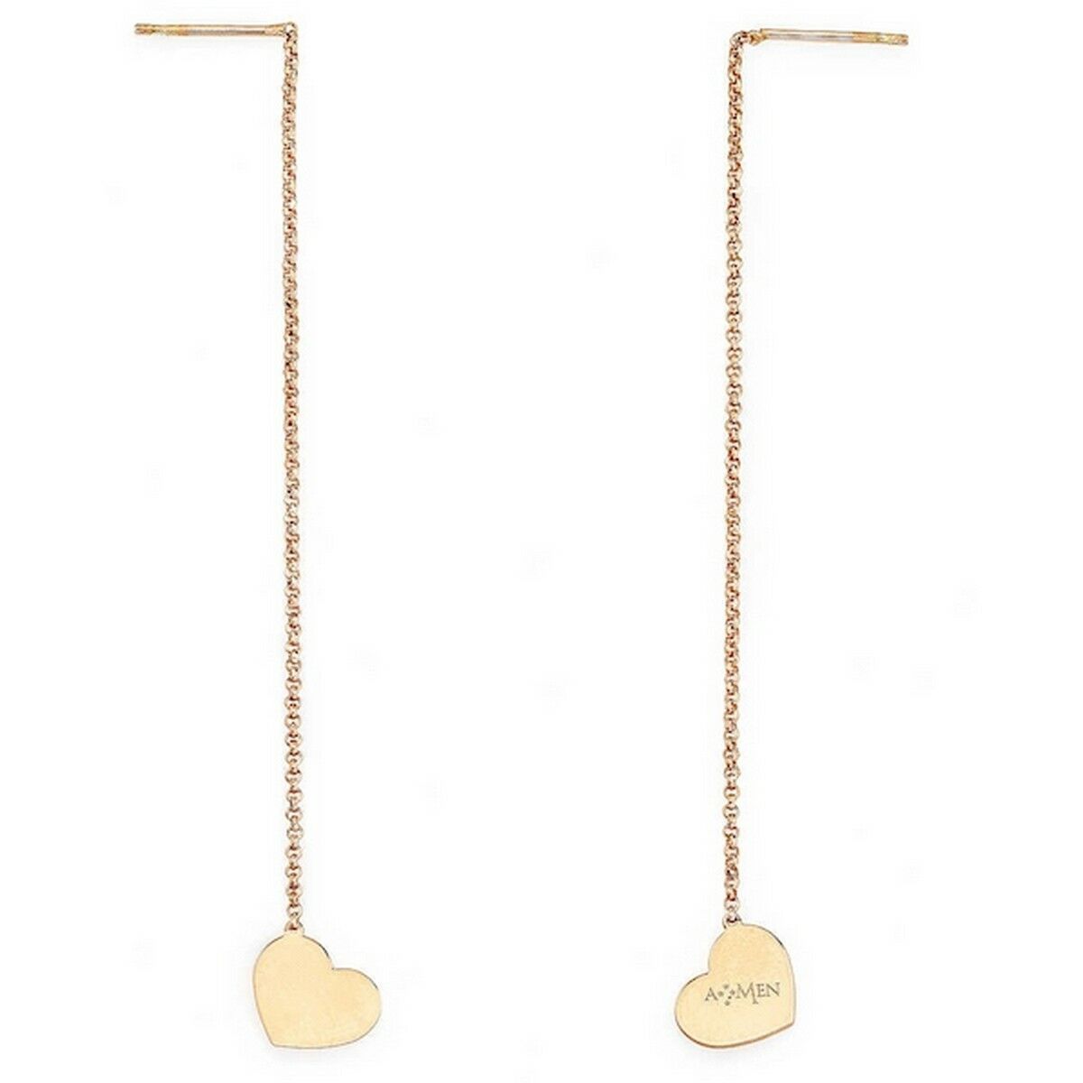 Dam örhängen Amen CUORE ROSE GOLD - 2