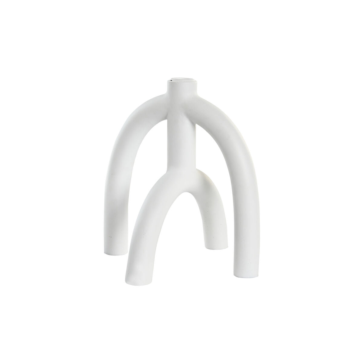 Kandelaber DKD Home Decor Scandi 21,5 x 21,5 x 23 cm Vit Harts