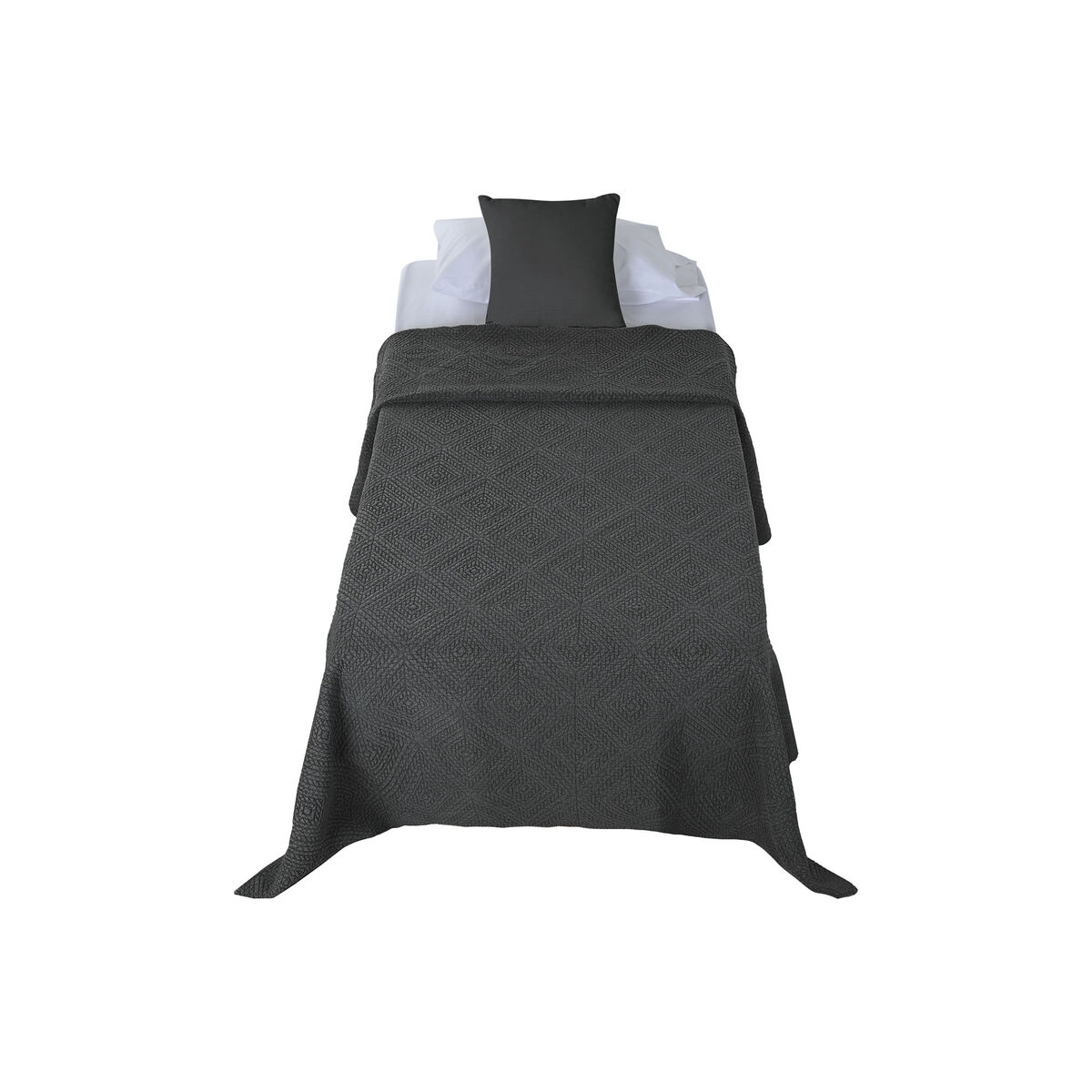 Sängöverdrag Home ESPRIT Ljusgrå 180 x 260 cm - 5