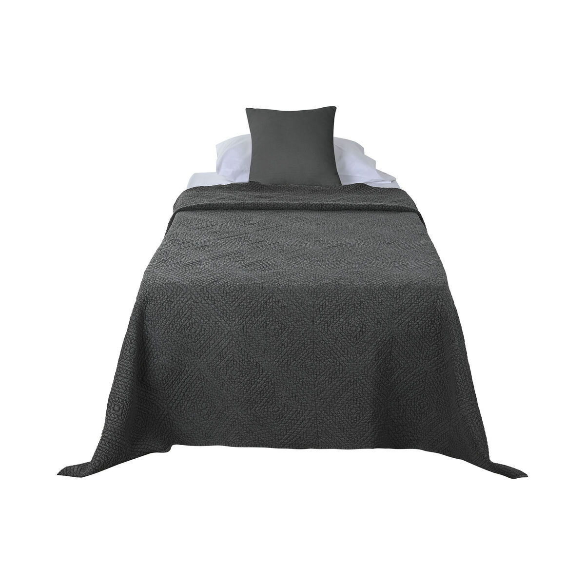 Sängöverdrag Home ESPRIT Ljusgrå 180 x 260 cm - 4