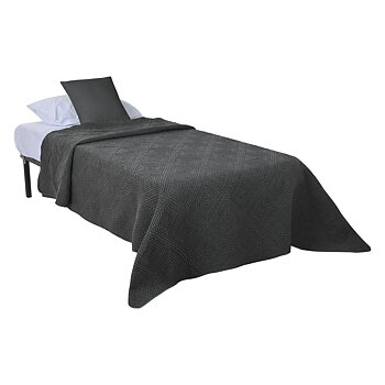 Sängöverdrag Home ESPRIT Ljusgrå 180 x 260 cm