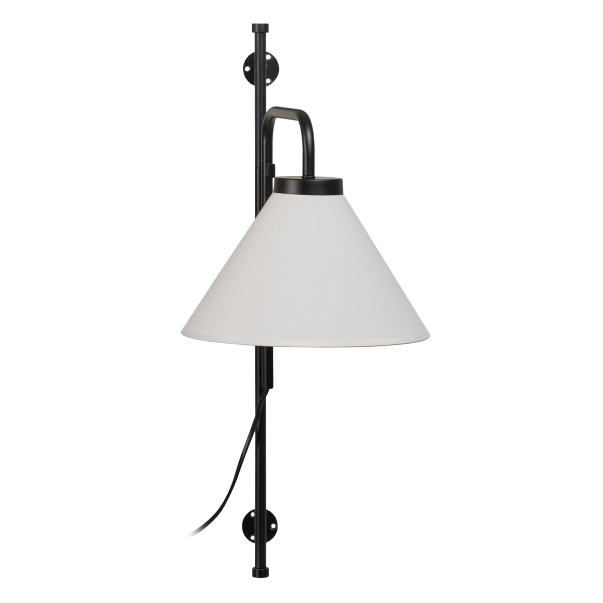 Vägglampa 25 x 37 x 60 cm Svart Metall Modern - 7