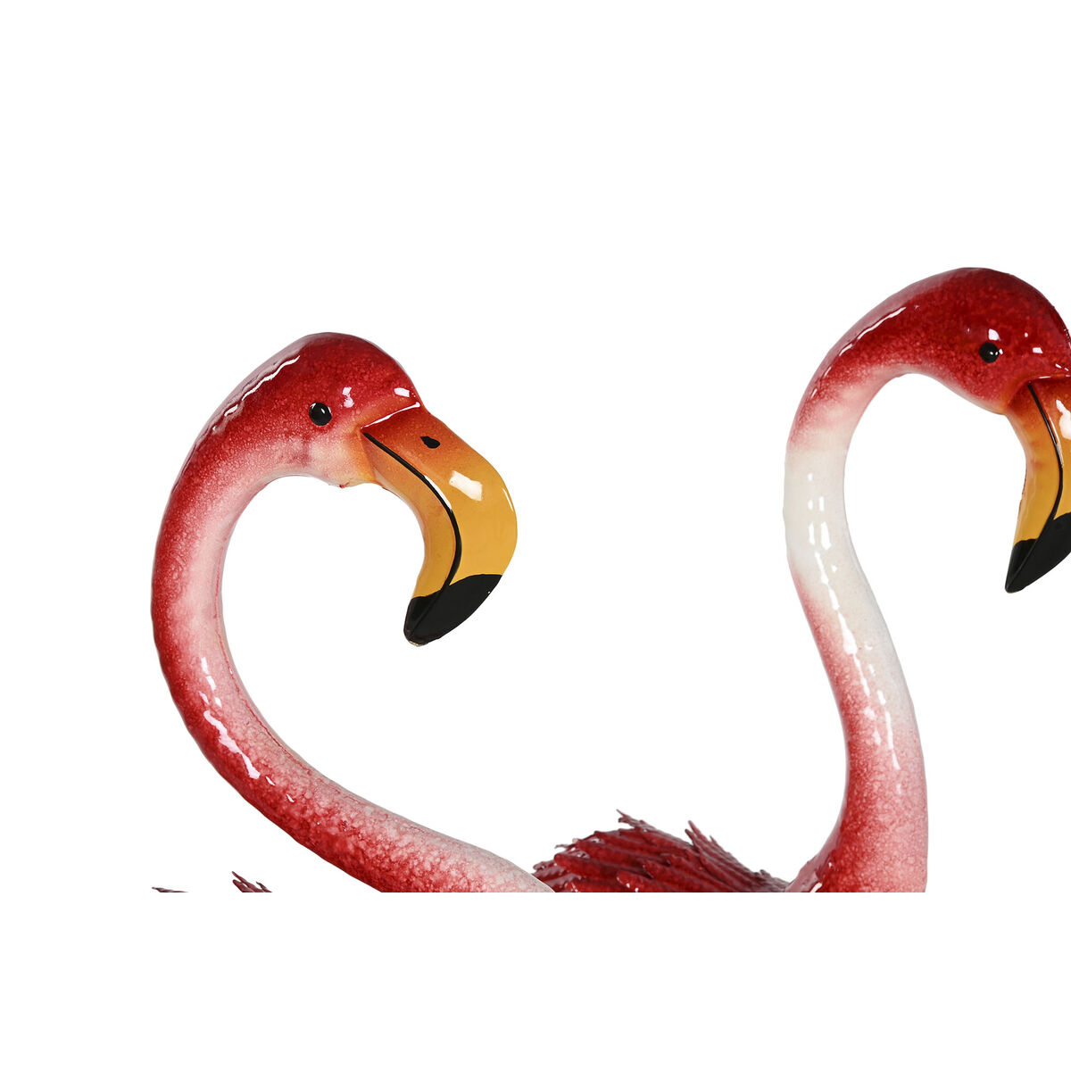Prydnadsfigur Home ESPRIT Rosa Rosa flamingo Tropiskt 33 X 20,5 X 89 cm (2 antal) - 2
