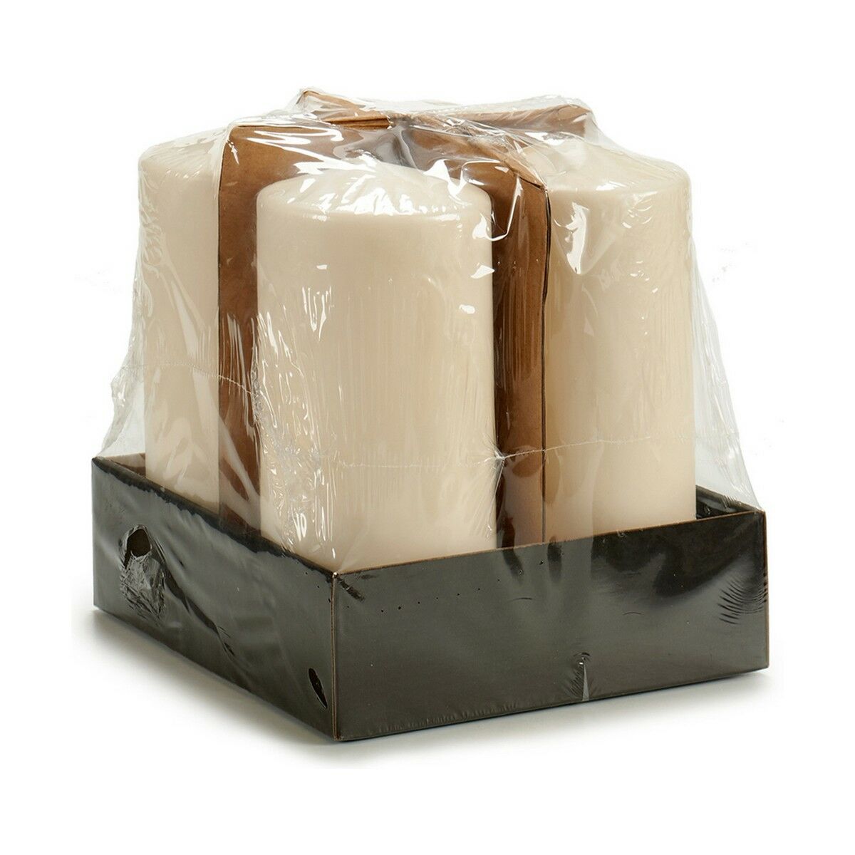 Ljus Acorde Kräm 9 x 20 x 9 cm 8,7 x 20 x 8,7 cm (4 antal) - 3