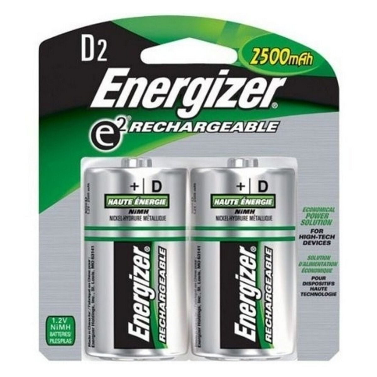 Laddningsbara Batterier Energizer ENGRCD2500 1,2 V HR20 D2 - 11