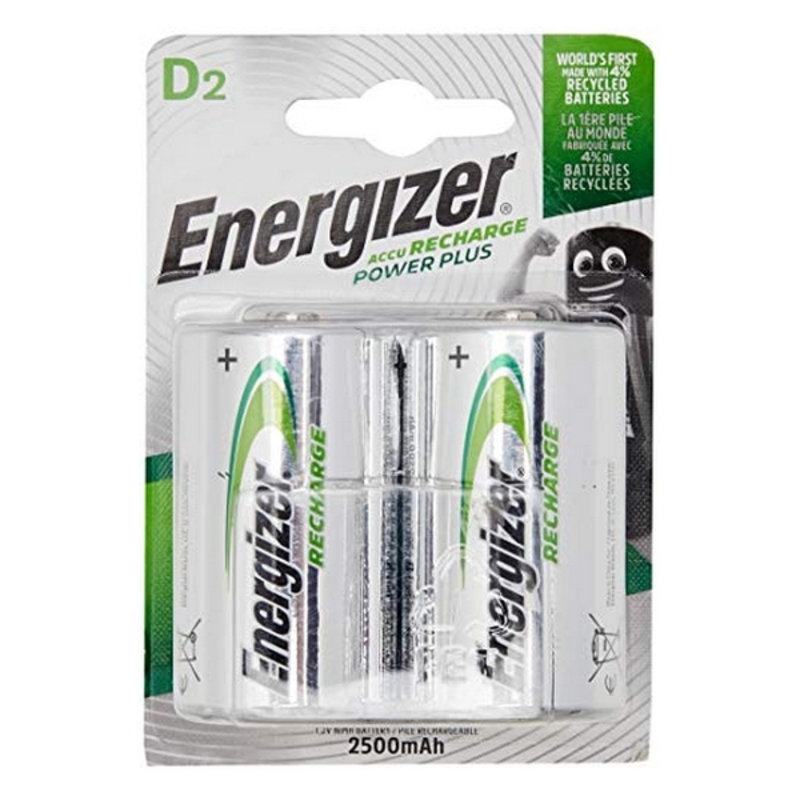 Laddningsbara Batterier Energizer ENGRCD2500 1,2 V HR20 D2 - 5