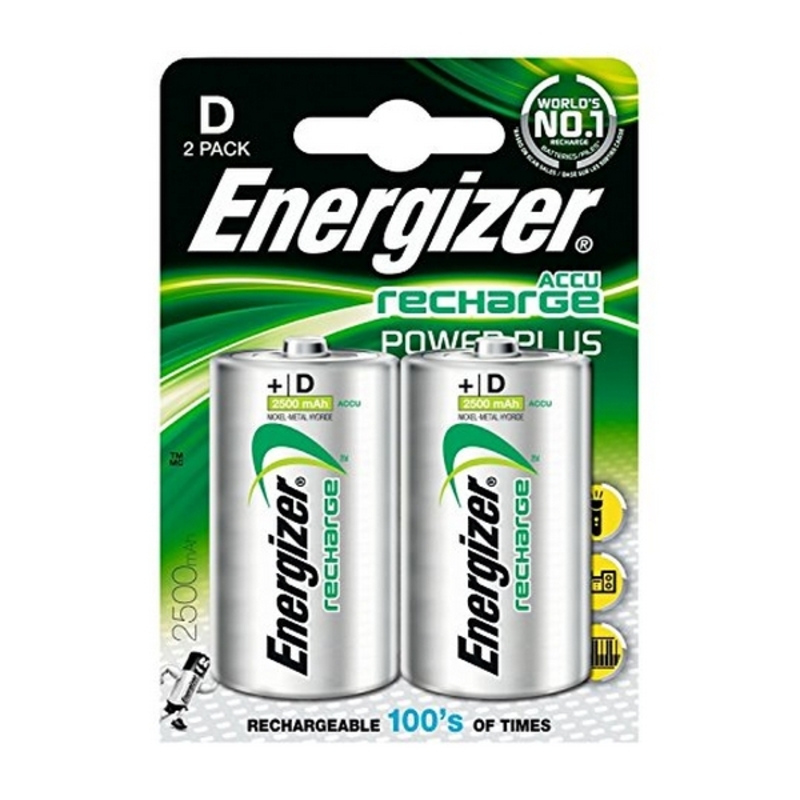 Laddningsbara Batterier Energizer ENGRCD2500 1,2 V HR20 D2 - 6