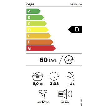 Tvättmaskin Origial ORIWM5DW
