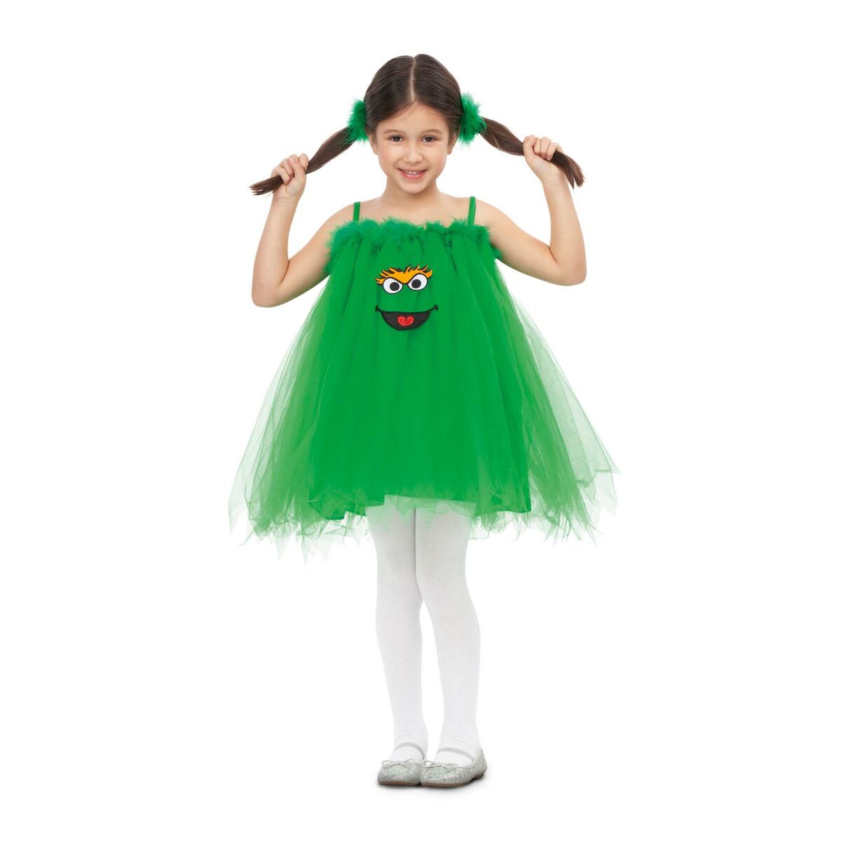 Maskeraddräkt bebis My Other Me Sesame Street Grön (2 Delar) - 3