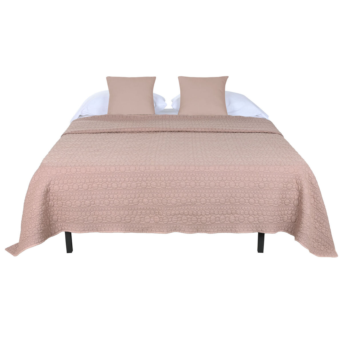 Sängöverdrag Home ESPRIT Malva-färg 240 x 260 cm - 4