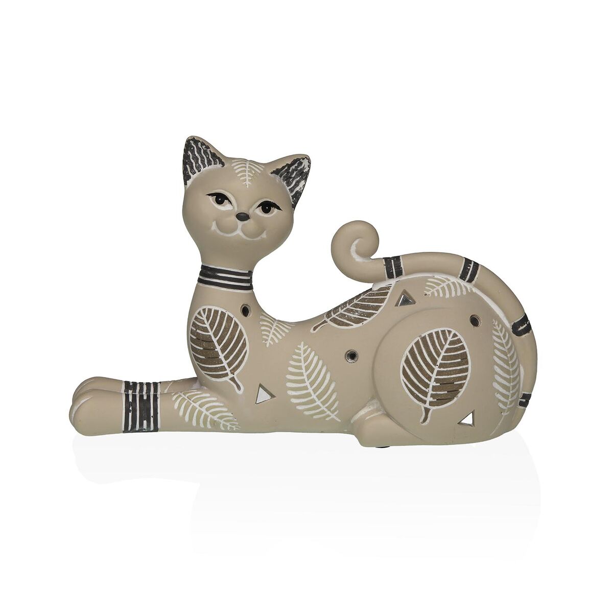 Prydnadsfigur Versa Beige Katt 5,5 X 14,5 X 20 CM