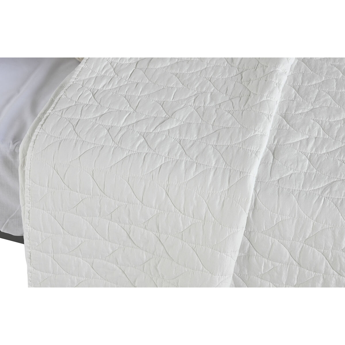 Sängöverdrag Home ESPRIT Vit 180 x 260 cm - 2