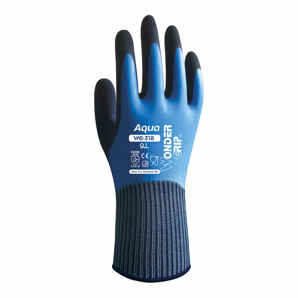 Arbetshandskar Wonder Grip Blå - 2