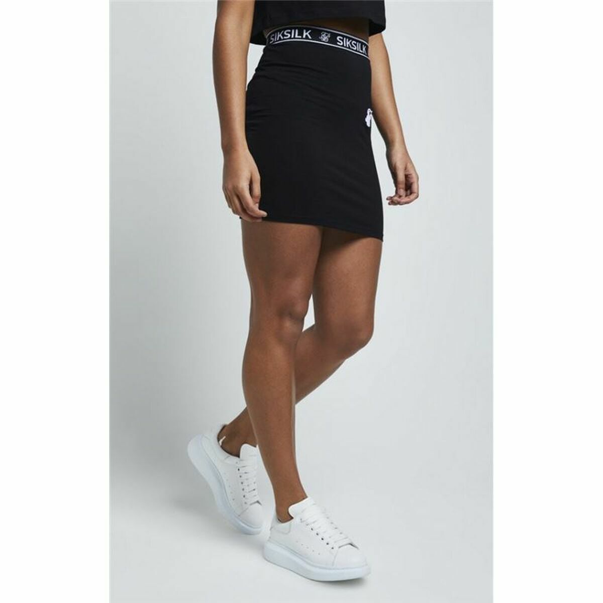 Tenniskjol SikSilk Elastic Svart (36) - 6