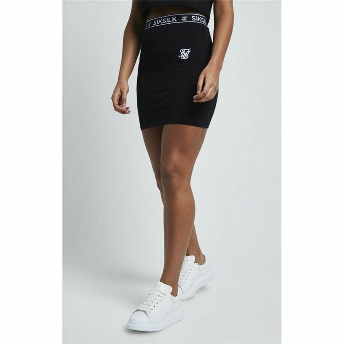 Tenniskjol SikSilk Elastic Svart (36) - 8