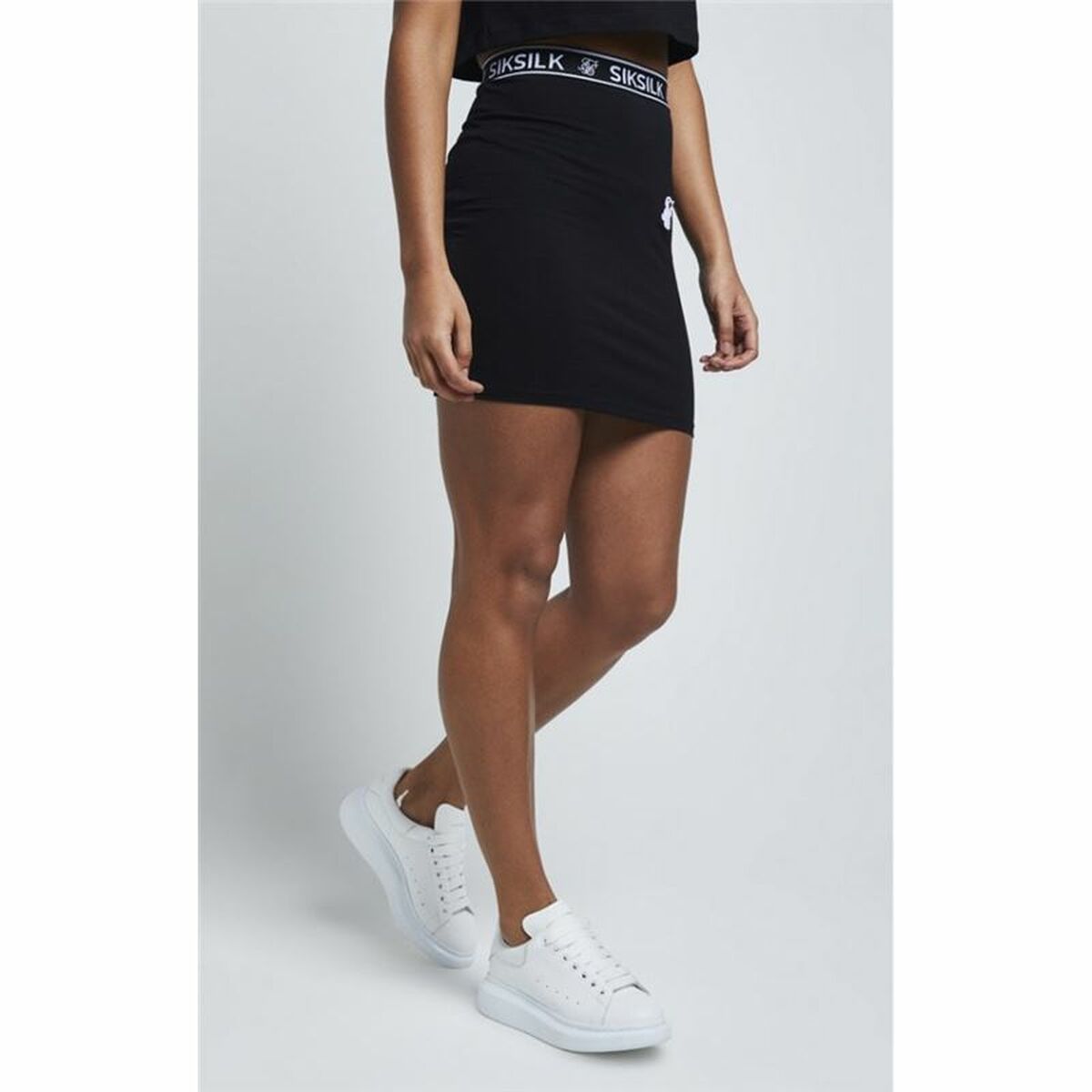 Tenniskjol SikSilk Elastic Svart (36) - 2