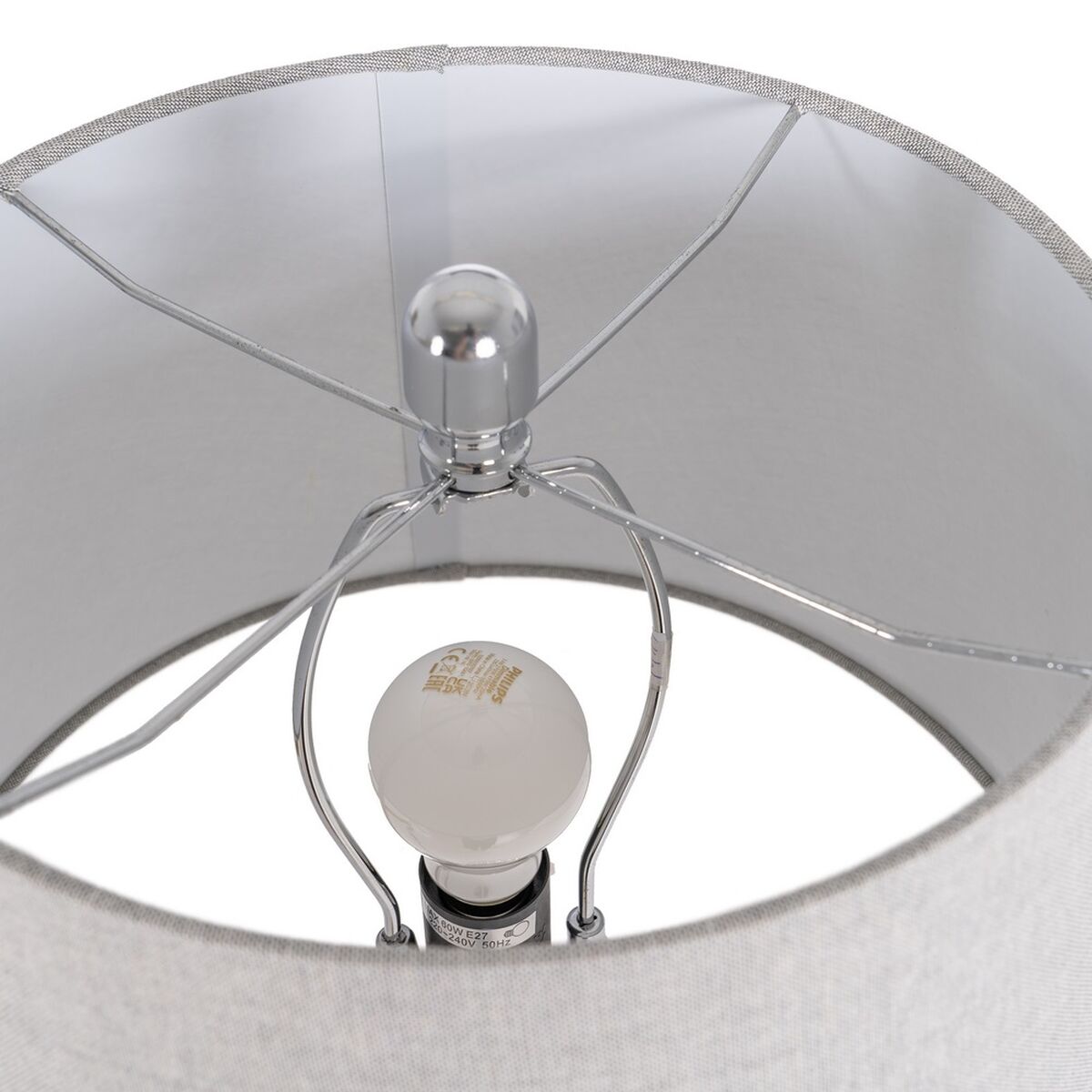 Bordslampa Silvrig 220 -240 V 38 x 38 x 70 cm - 4