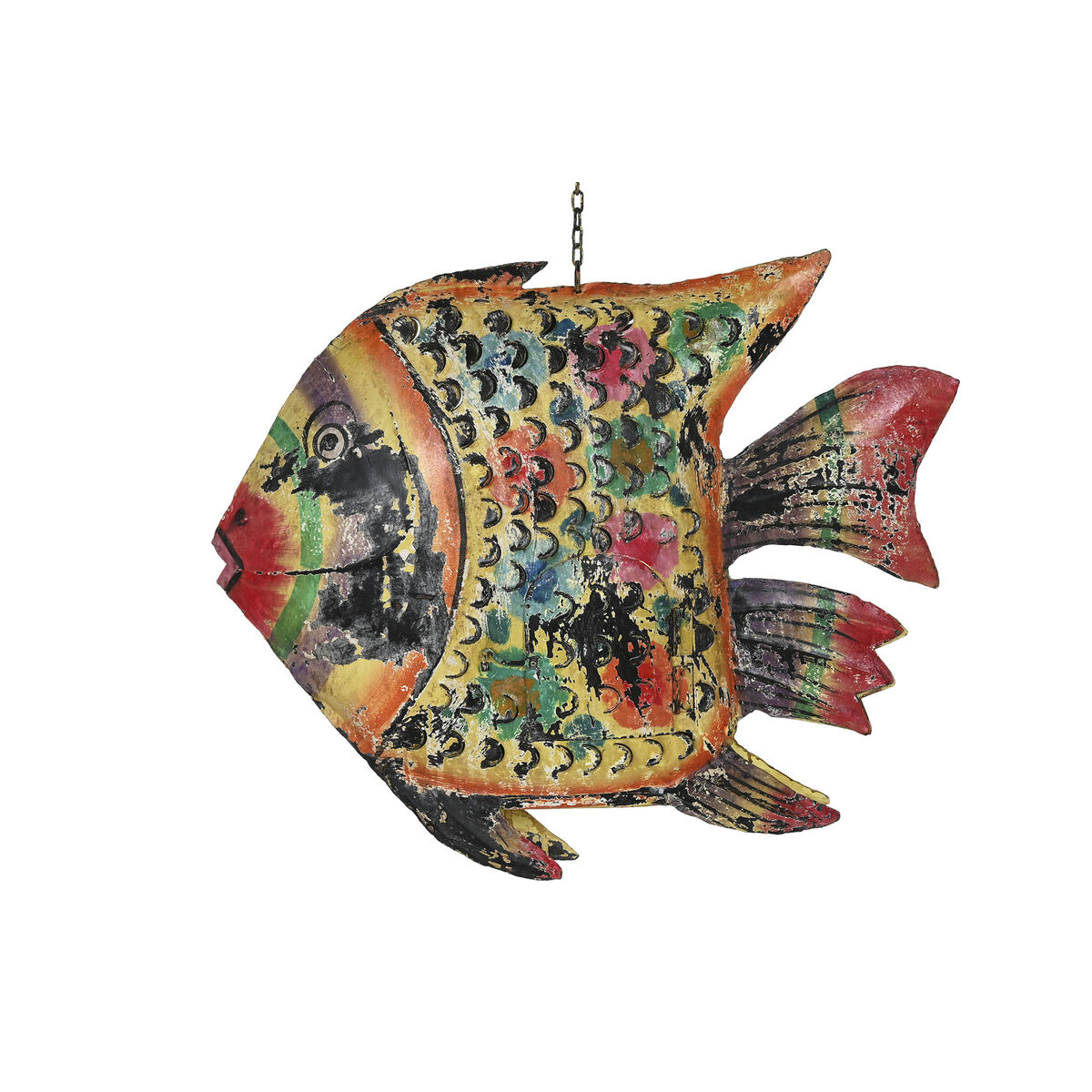 Prydnadsfigur Home ESPRIT Multicolour Fisk 80 X 12 X 60 cm - 8