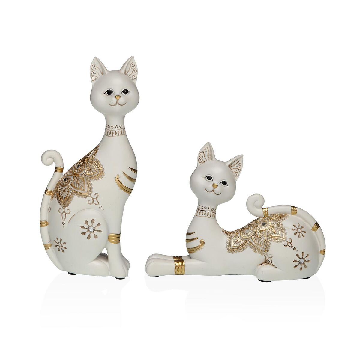 Prydnadsfigur Versa Vit Katt 5,5 X 24 X 10,5 CM - 2