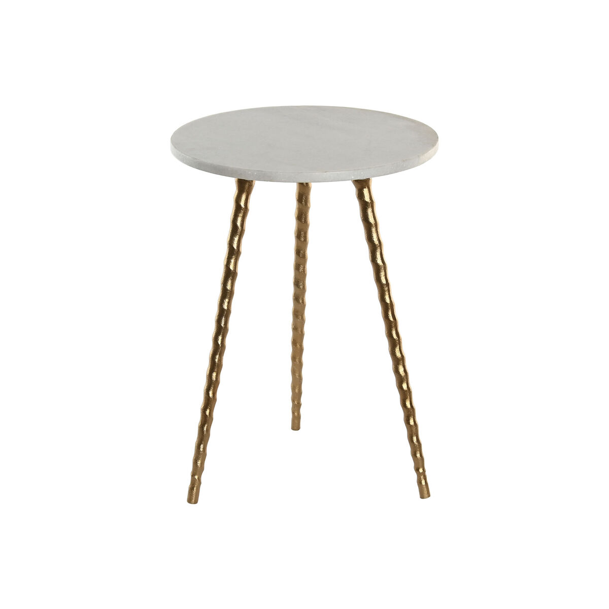 Sidobord Home ESPRIT Vit Gyllene 36 x 36 x 48,5 cm