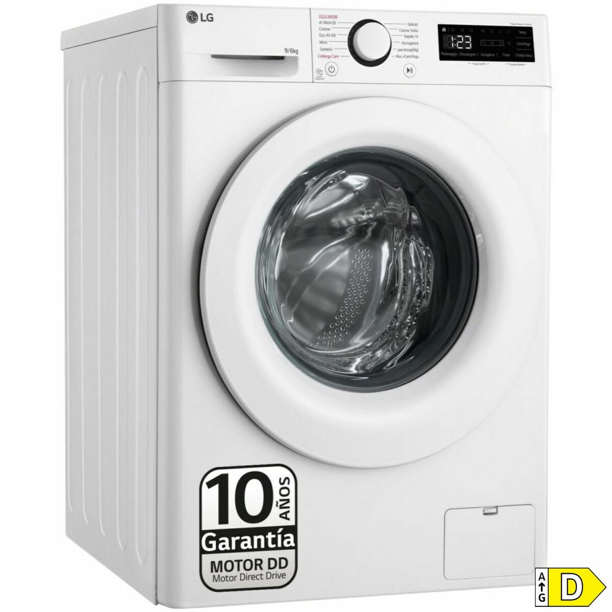 Washer - Dryer LG F4DR5009A3W 1400 rpm 9 kg 6 Kg - 8