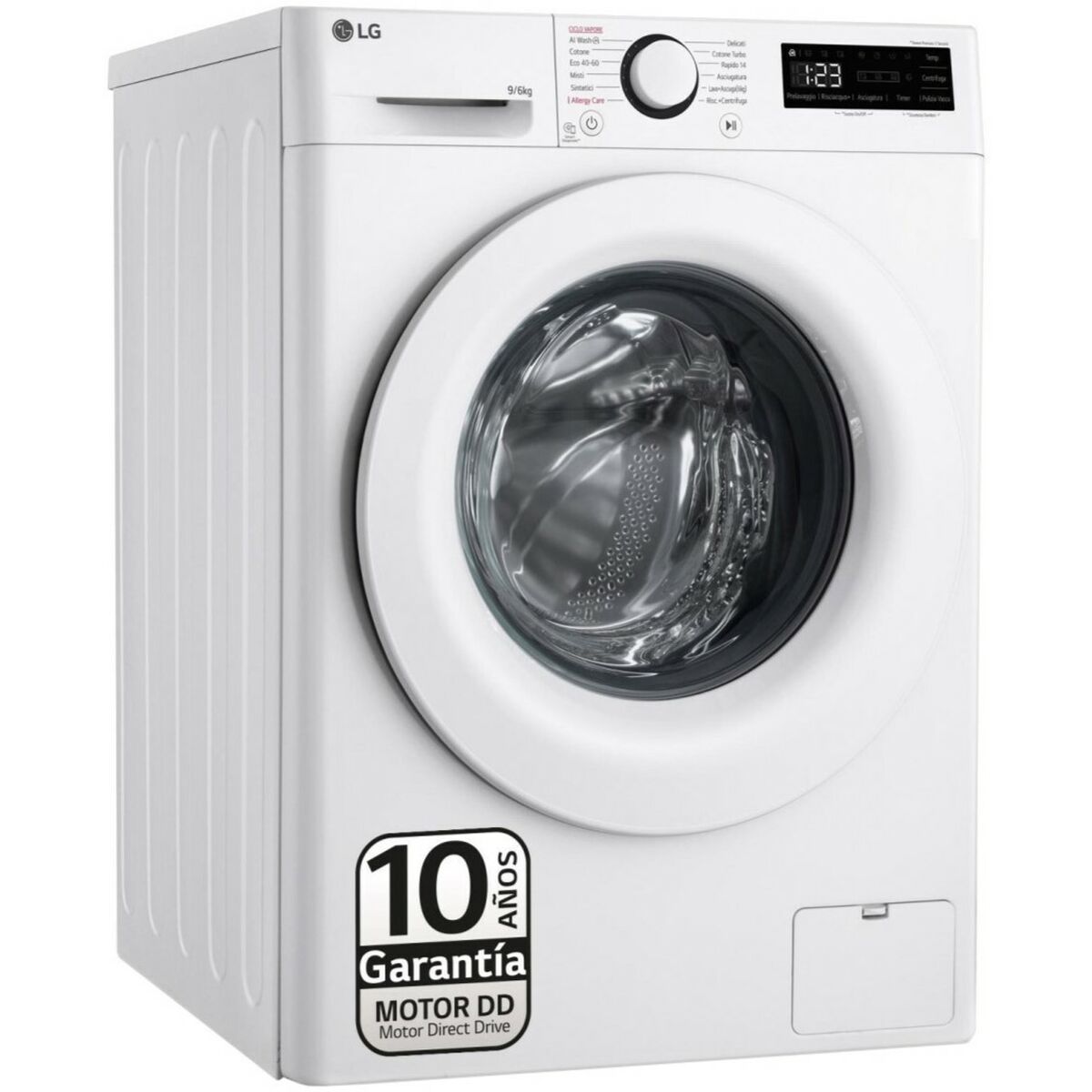 Washer - Dryer LG F4DR5009A3W 1400 rpm 9 kg 6 Kg - 2
