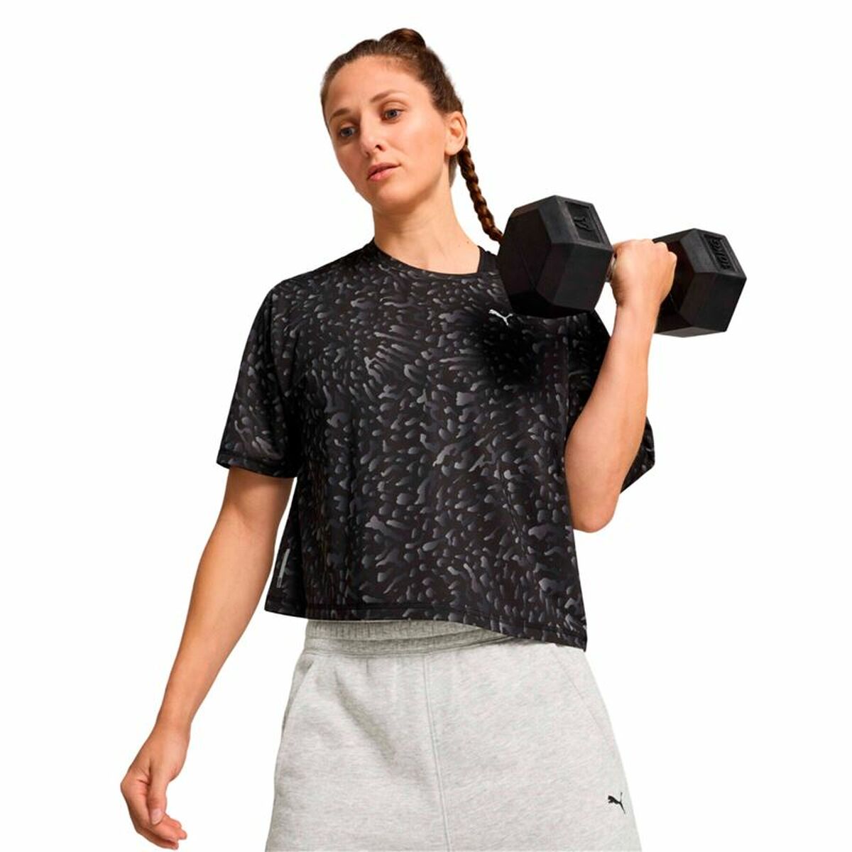 T-shirt med kortärm Dam Puma Svart - 3