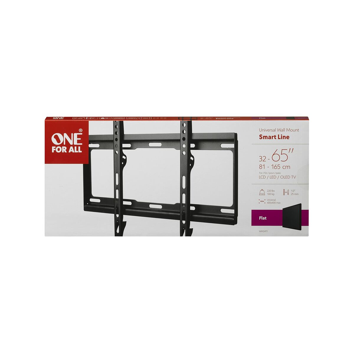 TV-fäste One For All WM2411 32" - 65" 100 kg - 6